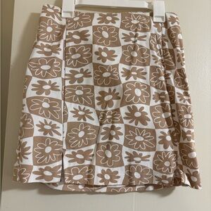 Floral Tan Skirt